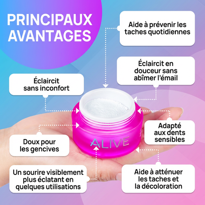 Alive Poudre Dentaire Éclaircissante