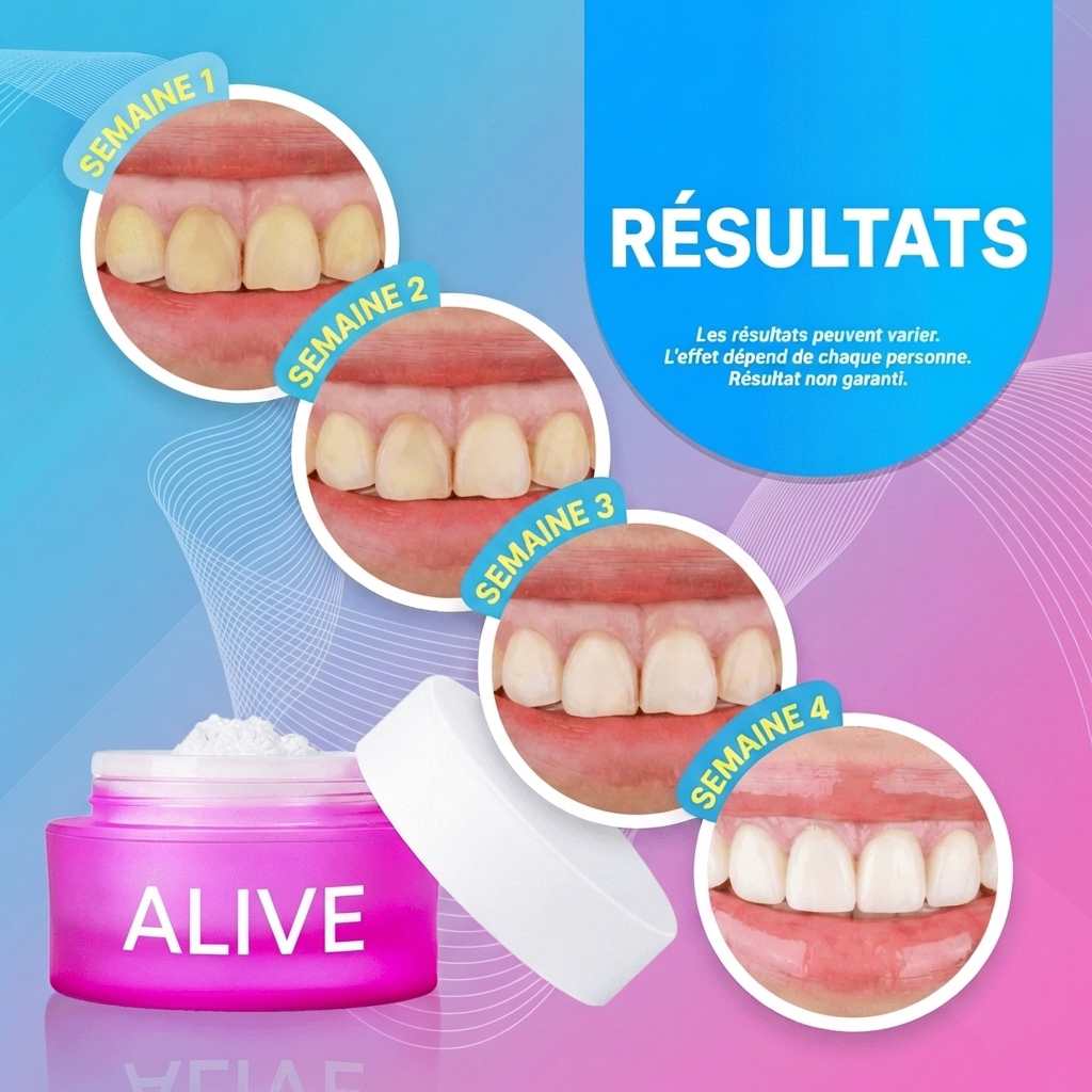 Alive Poudre Dentaire Éclaircissante