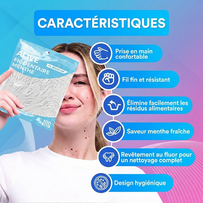 Alive Fil Dentaire Mentholé